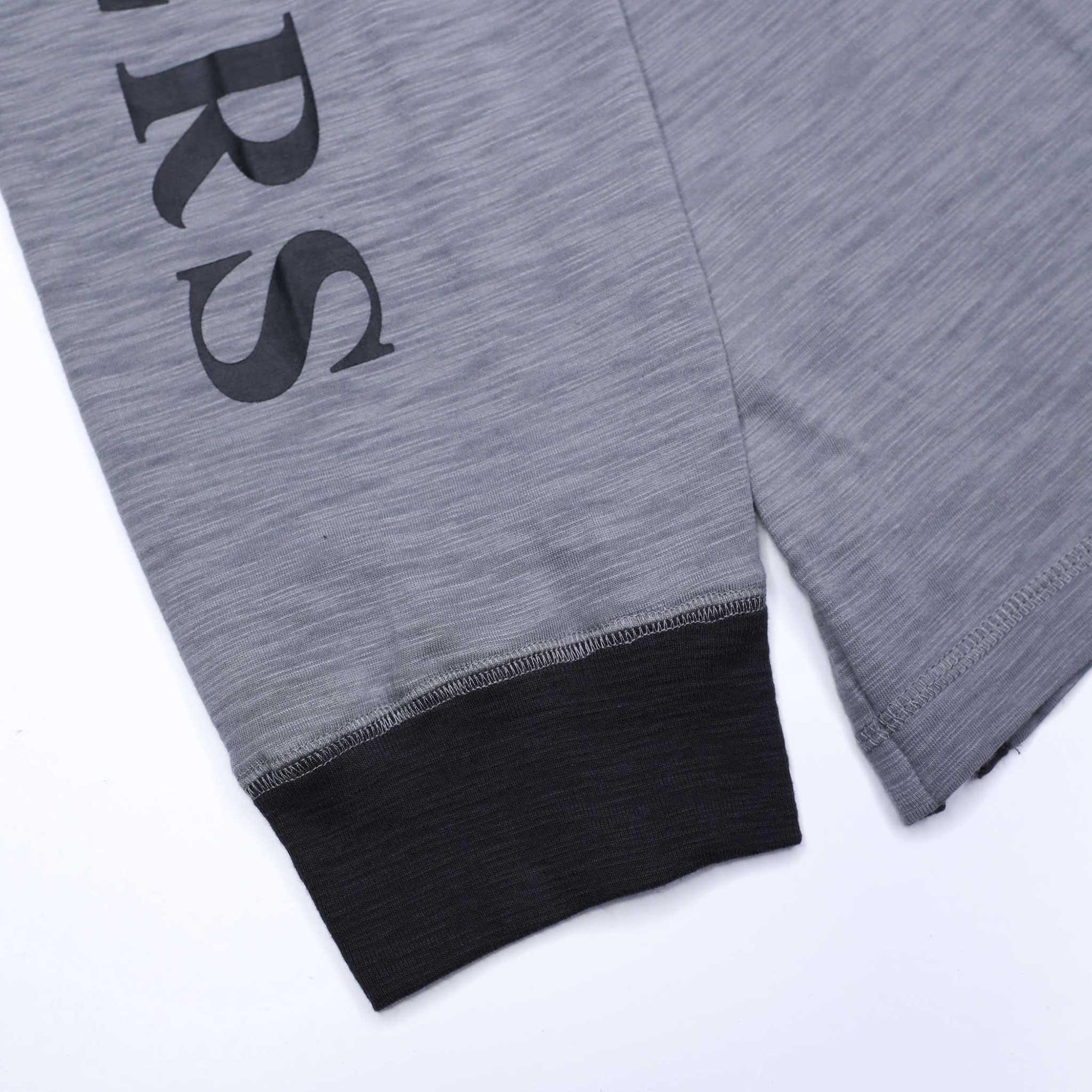 Varsity Slub Long Sleeve Gray Shirt - Image 4