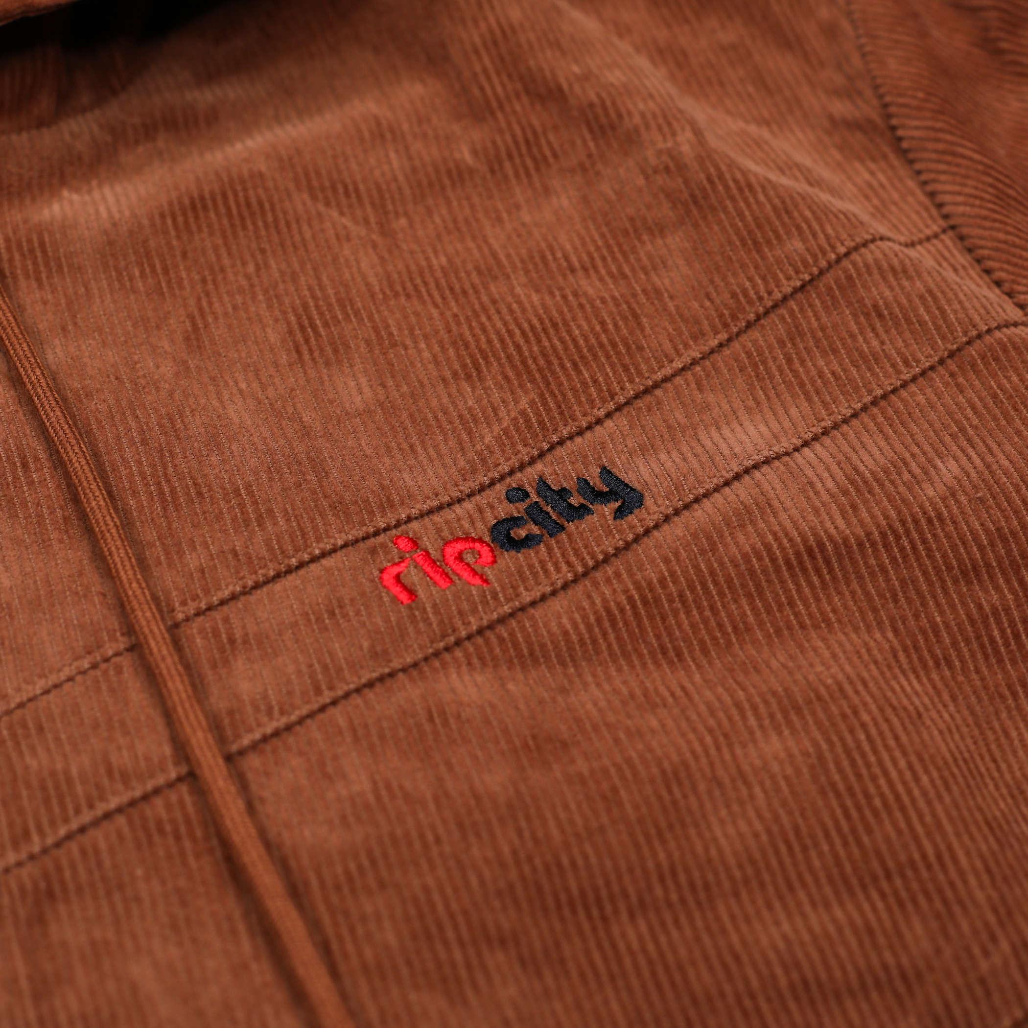Wild Collective Brown Corduroy Hoodie - Image 4