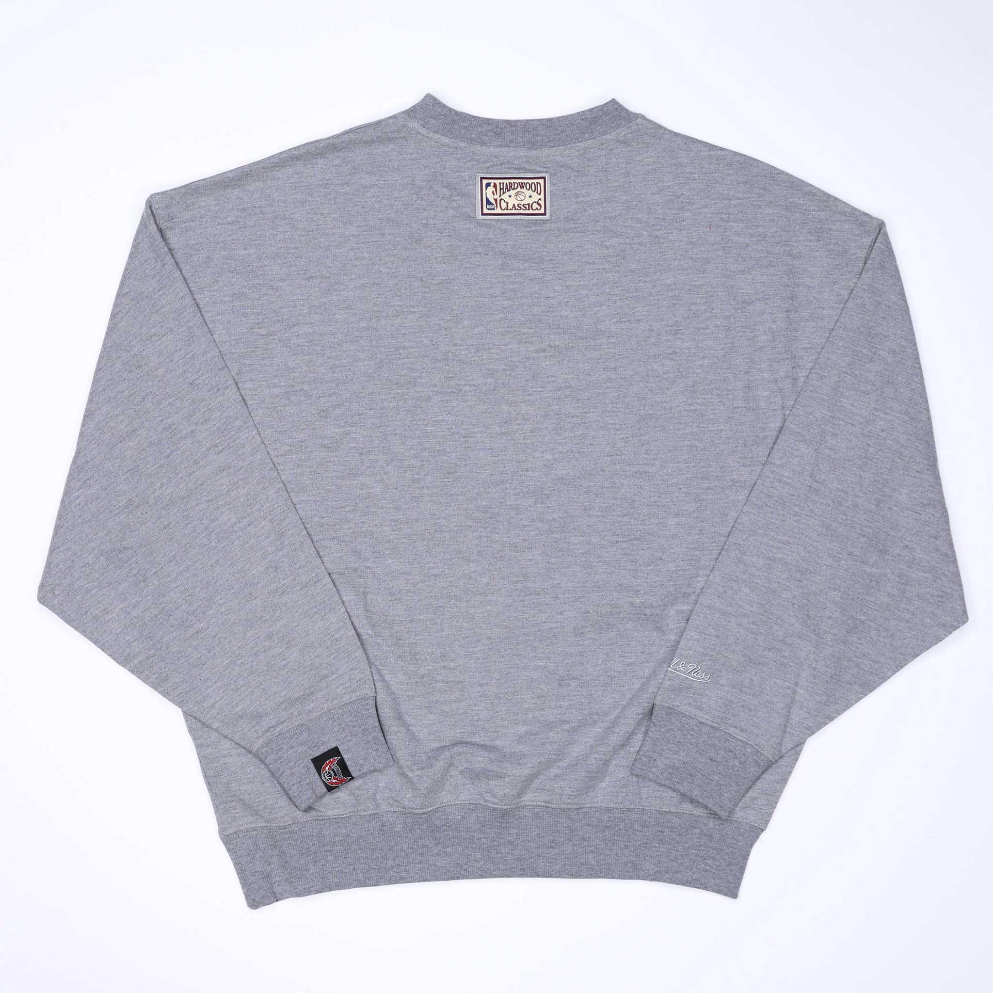 Mitchell & Ness Women's Big Face Gray Crewneck - Image 3