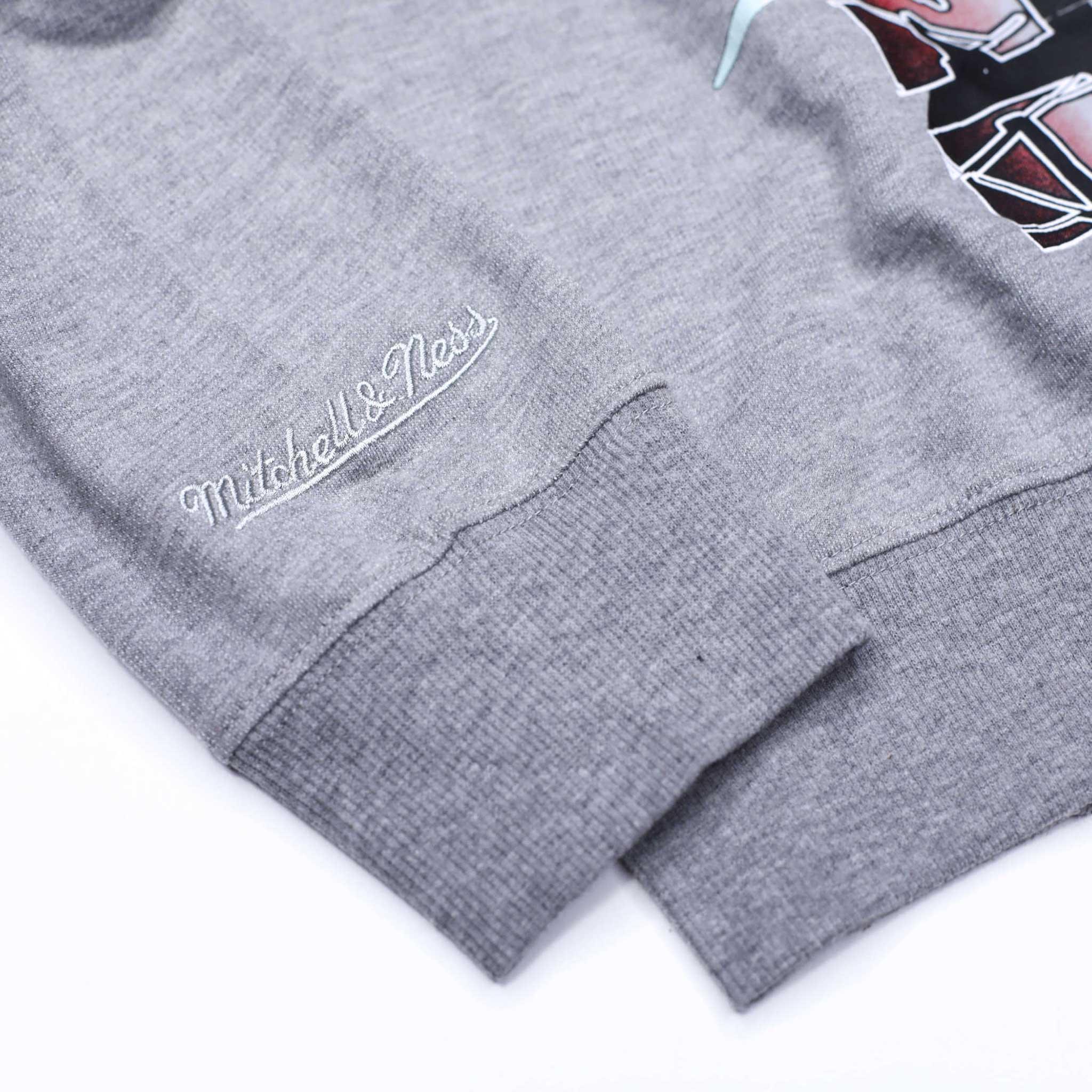 Mitchell & Ness Women's Big Face Gray Crewneck - Image 4