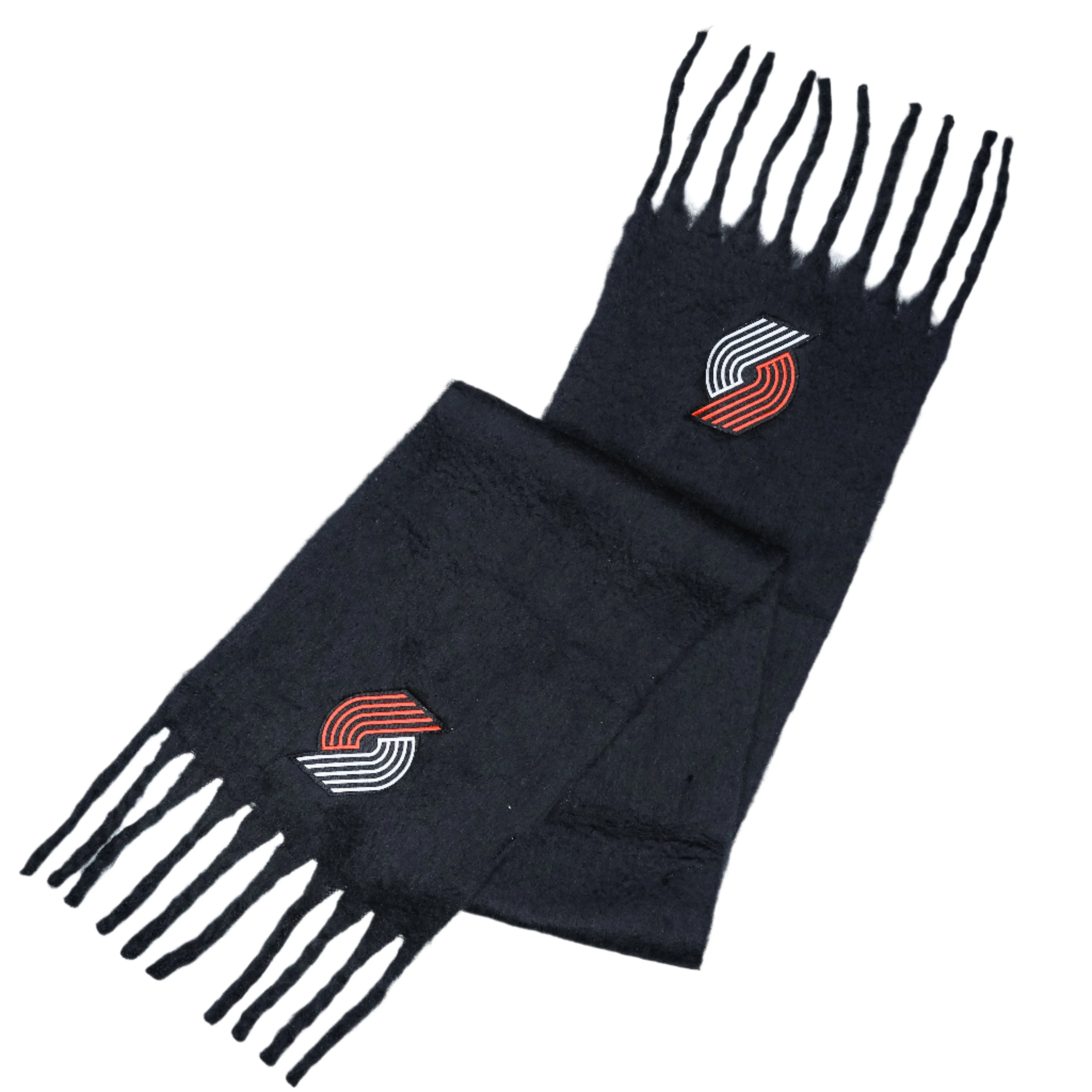 Women's Black Fringe Blanket Scarf