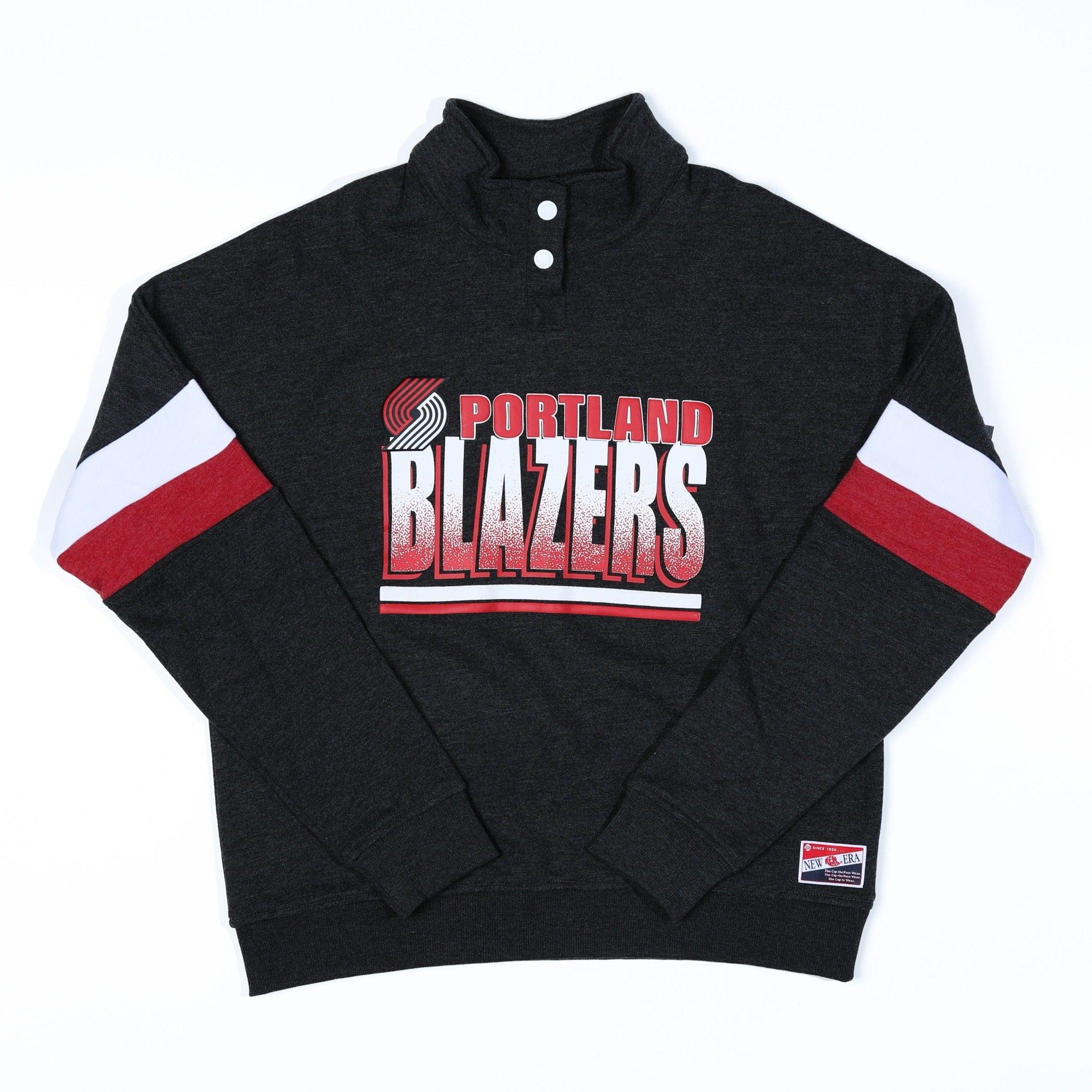 New Era Women's Blocked Black Snap Crewneck - Image 2