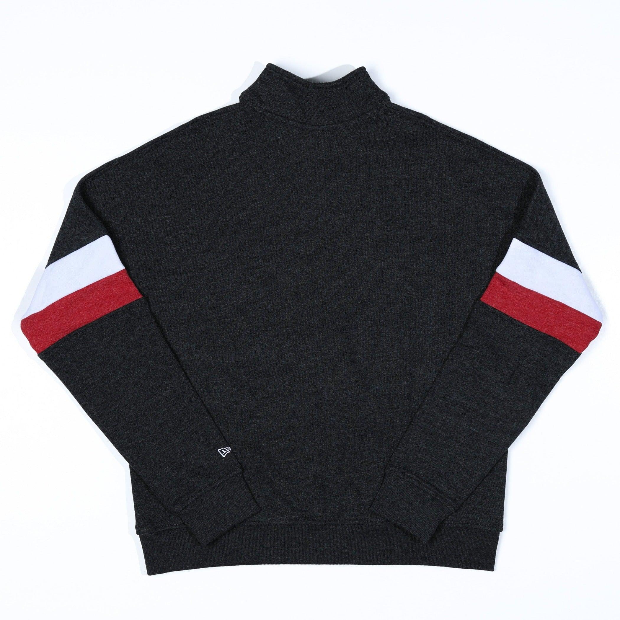New Era Women's Blocked Black Snap Crewneck - Image 3