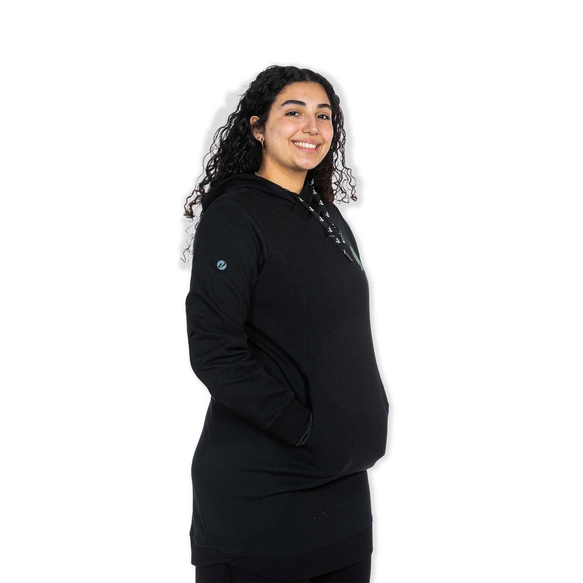 Women's Black Cover Hoodie Dress - Image 7