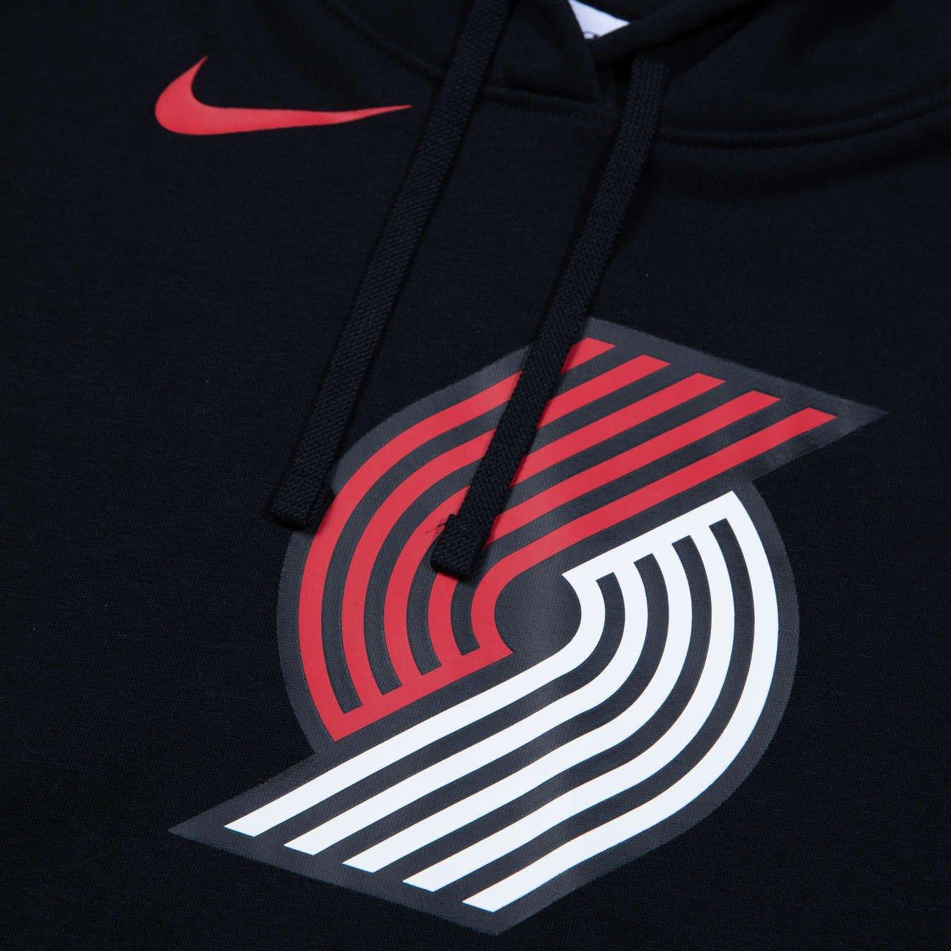 Nike Women's Pinwheel Logo Club Black Hoodie - Image 2