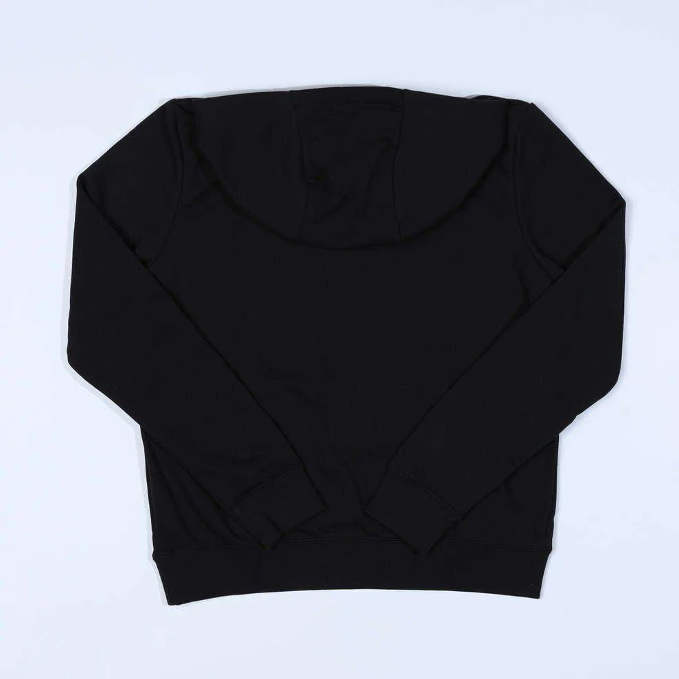 Nike Women's Pinwheel Logo Club Black Hoodie - Image 3