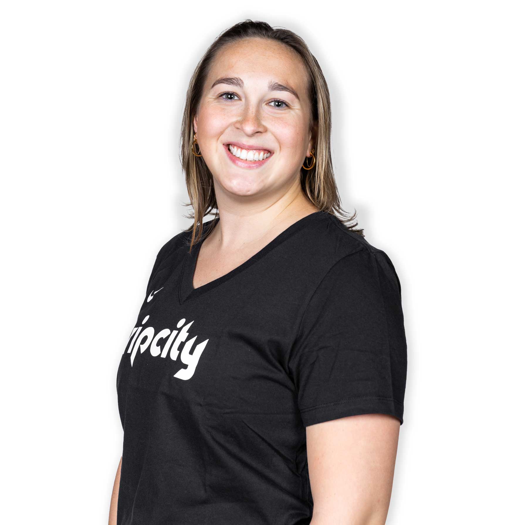 Trail Blazers Nike Women's PDX Rip City Black Tee - Image 4