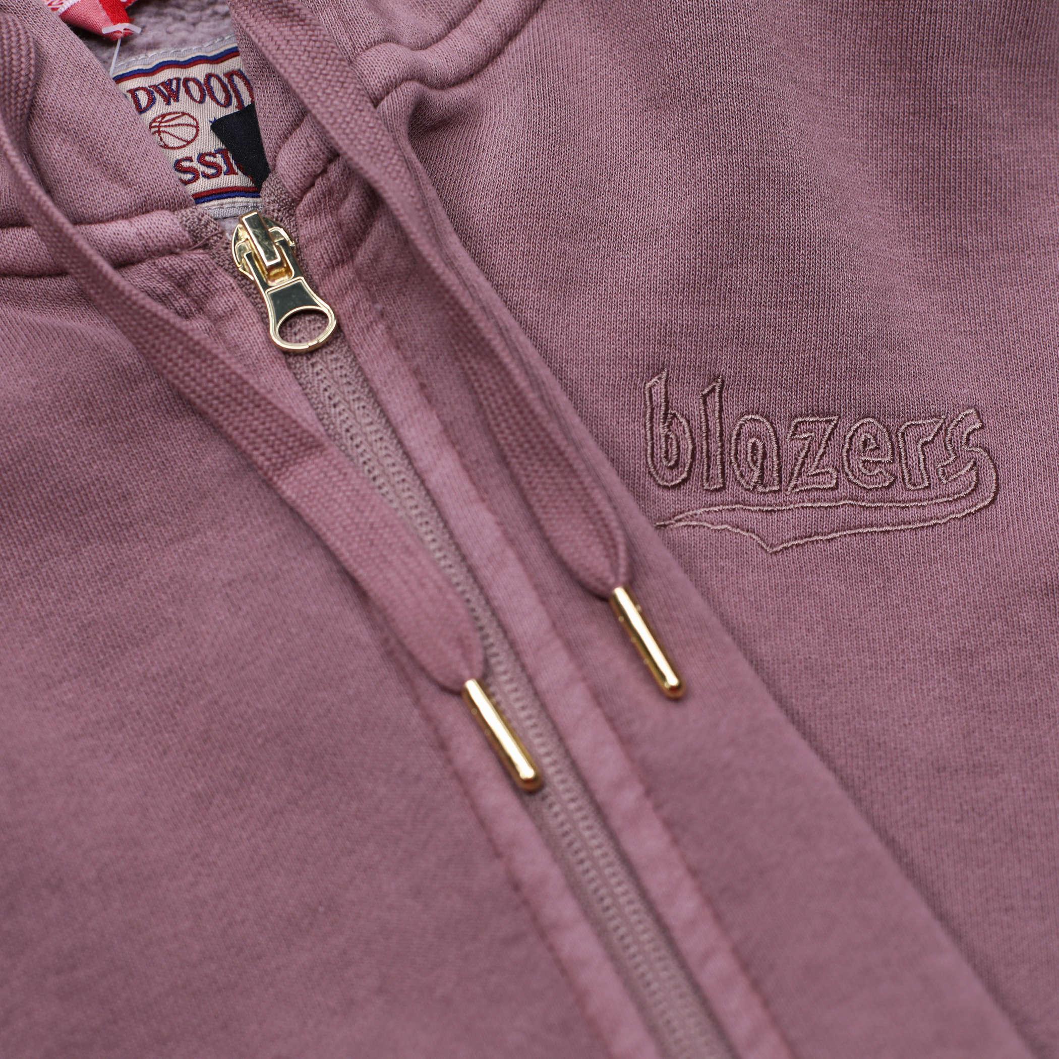Mitchell & Ness Women's Brown Cotton Terra Full Zip Hoodie - Image 3