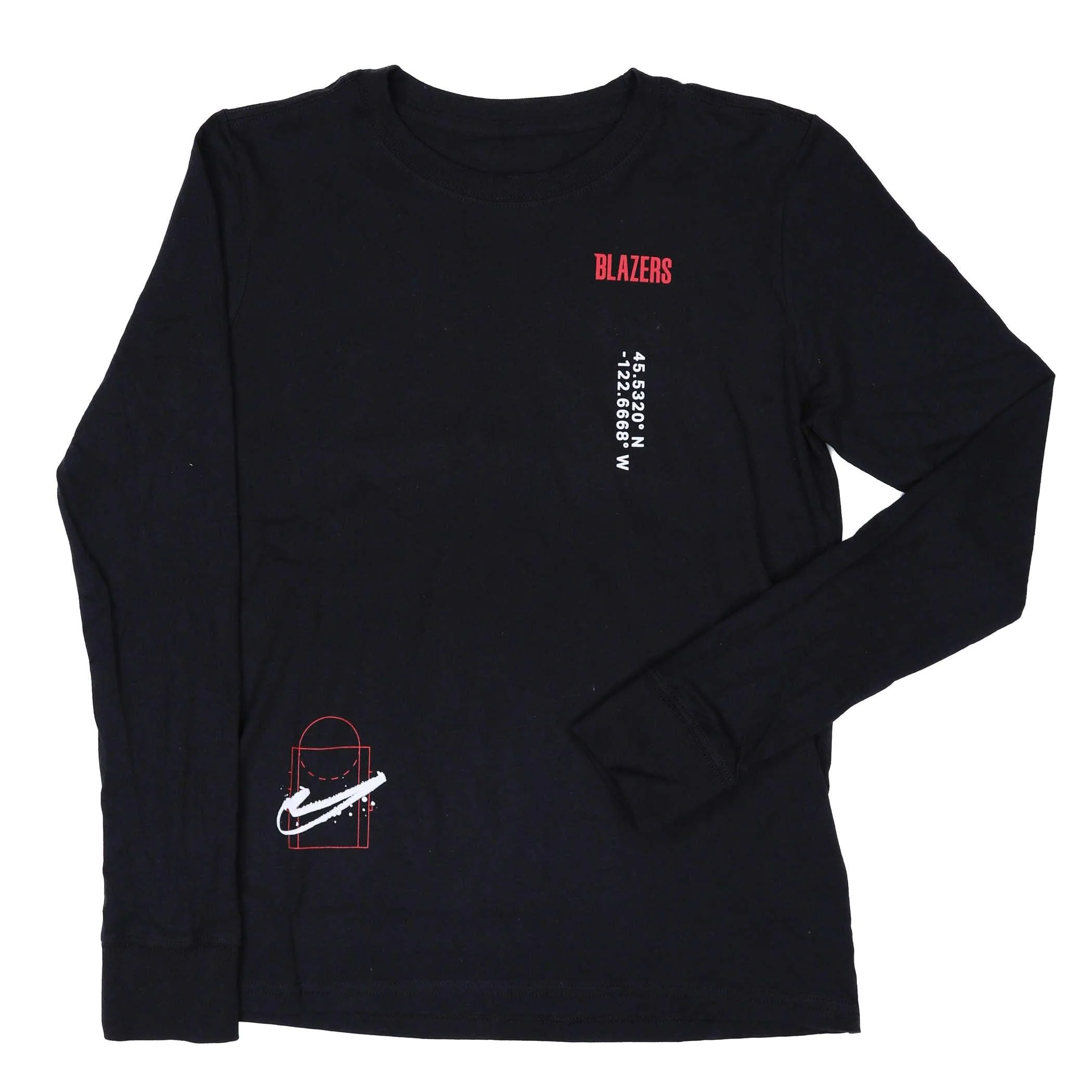 Nike Youth Courtside Max Black Long Sleeve