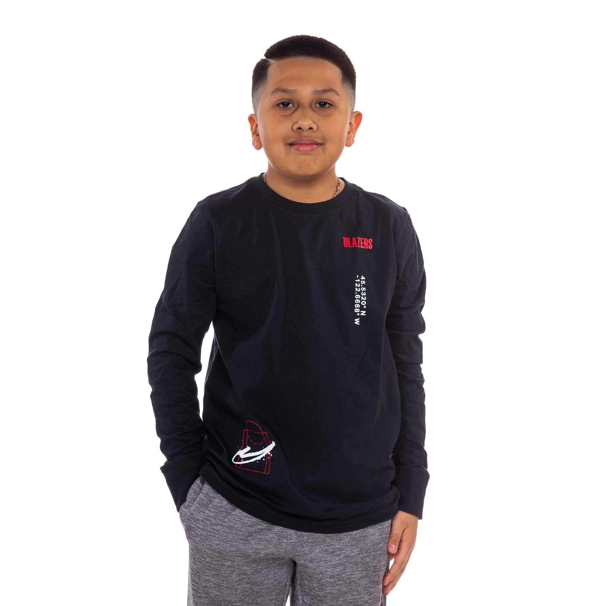 Nike Youth Courtside Max Black Long Sleeve - Image 2