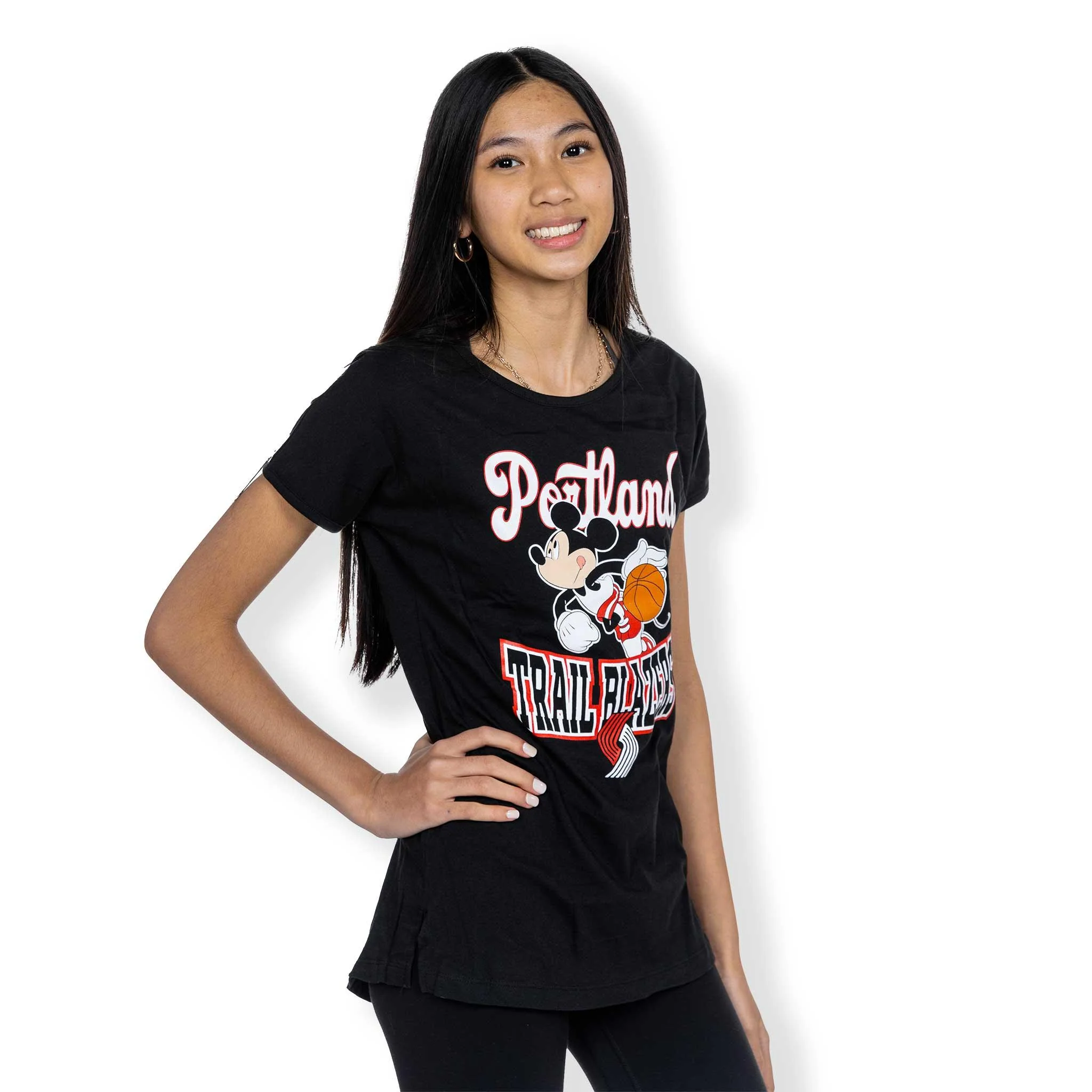 Disney Youth Girls Black Game Time Tee - Image 7