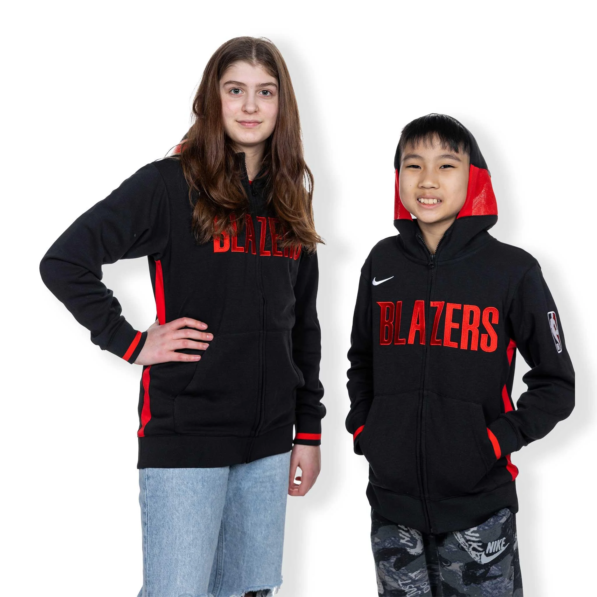 Nike Youth Dri-FIT Showtime Black Hoodie Jacket - Image 3