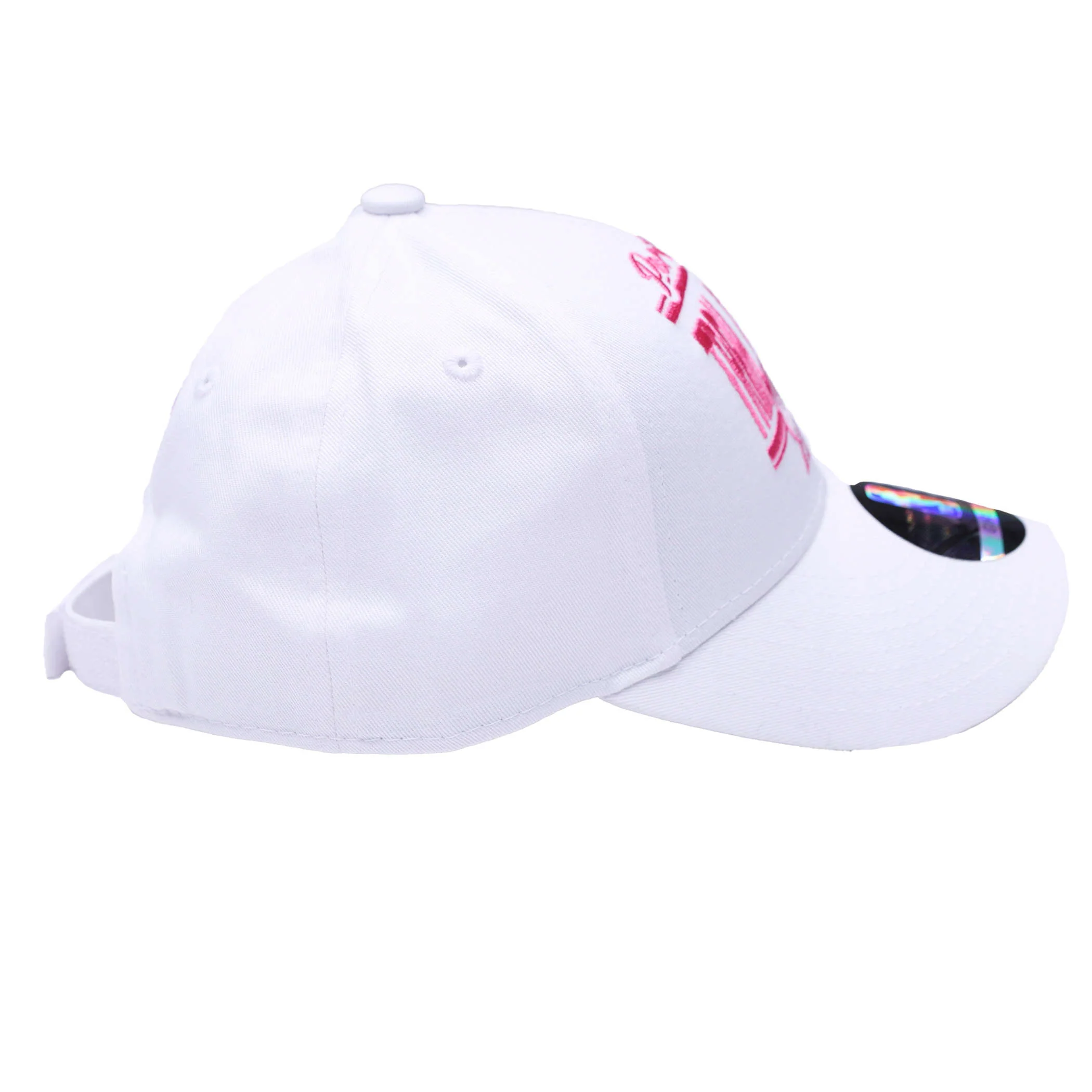 Youth Girls All White Trail Blazers Adjustable Cap - Image 3