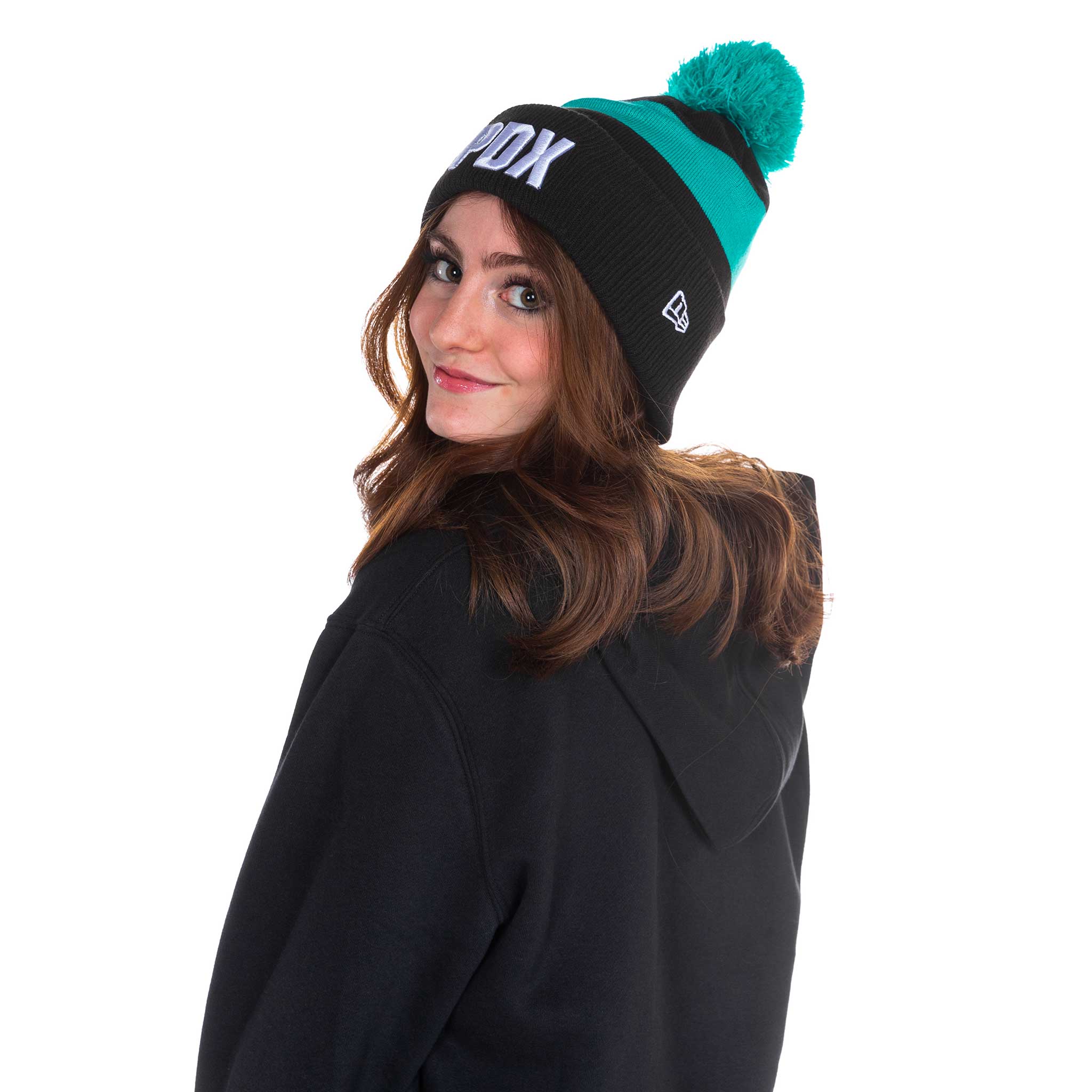 Portland Trail Blazers Youth PDX City Teal Stripe Knit - Image 4